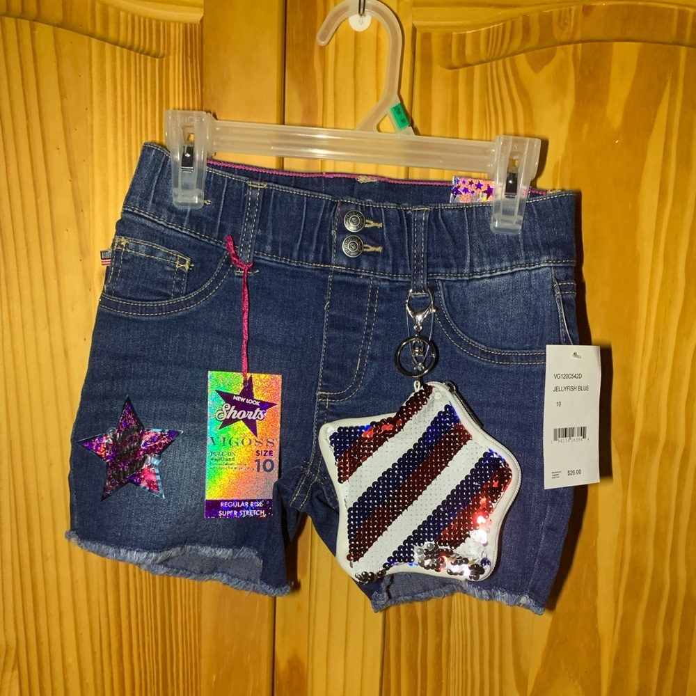 Girls Vigoss Star Cutoff Shorts
